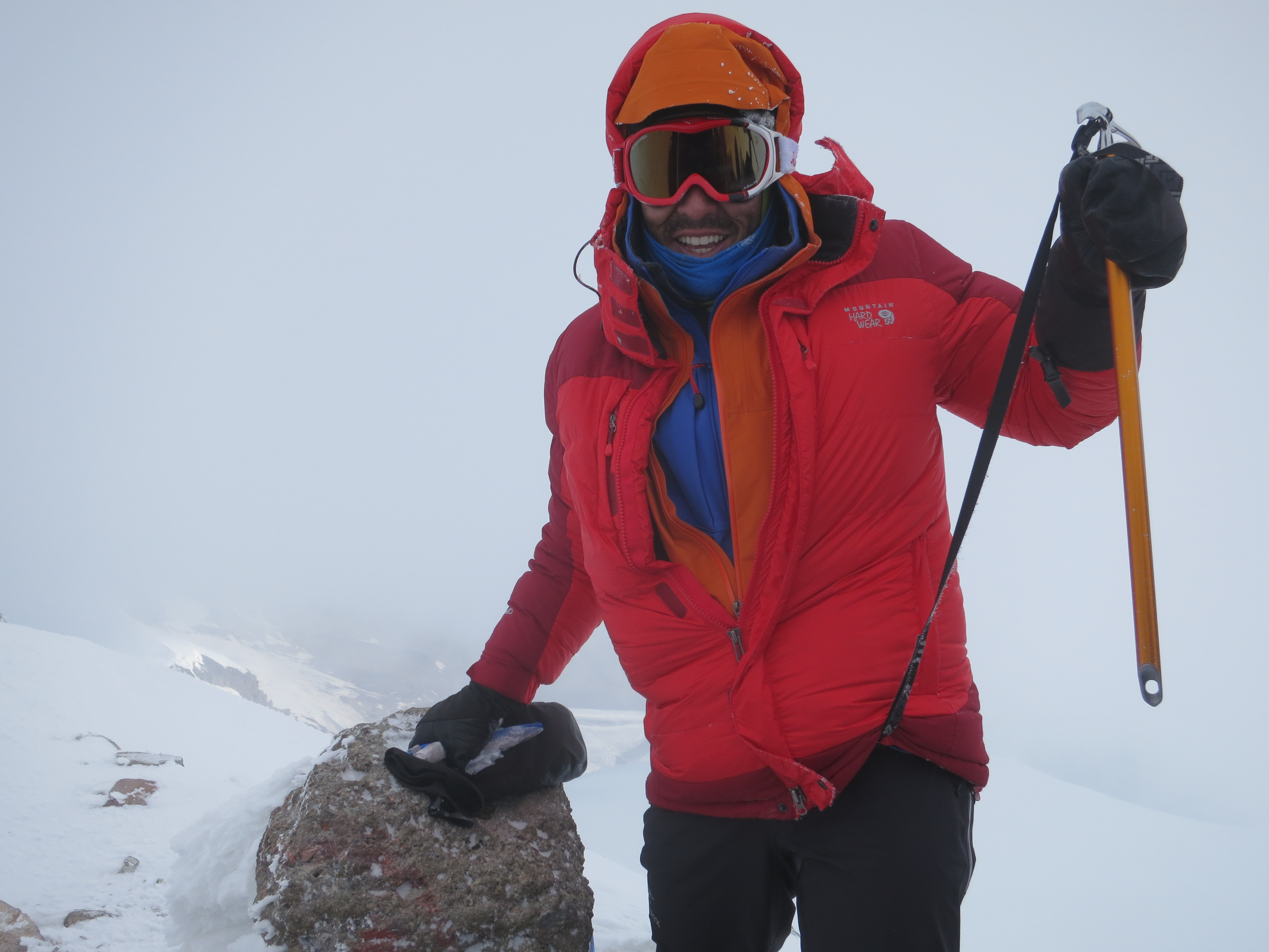 Laszlo at the summit of Mt. Elbrus
